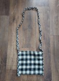 Traista maramuresana / Straita Desaga traditionala taraneasca Maramures, lana tesuta 27x27cm
