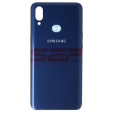 Capac Baterie Albastru Compatibil Samsung Galaxy A10s (A107) cu Butoane Laterale - Bulk