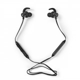 Casti sport Bluetooth, In-Ear, cablu flexibil, negru, Nedis