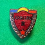 Insigna (model vechi anii`50) fotbal - ARBITRU Categoria III (RPR)