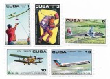 Cuba - A 10-a aniversare a Institutului Aeronautic Civil, 1974 - serie neobliterata