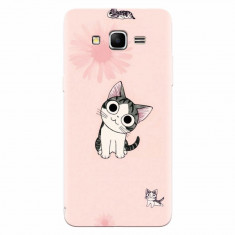 Husa silicon pentru Samsung Grand Prime, Cute Cat 101