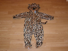 costum carnaval serbare animal leopard pantera pentru copii 1-2 ani 12-18 luni foto