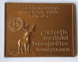 Centenarul revistei Padurilor - Protectia mediului inconjurator - medalie 1985