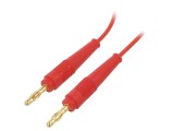 Cablu de măsurare 0,5m roșu 60VDC 30VAC 19A neizolat
