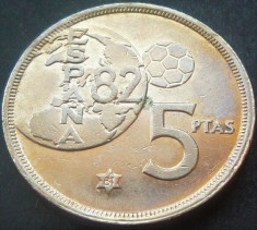 Moneda 5 PESETAS - SPANIA, anul 1981 *cod 1393 A (varianta 1980) foto