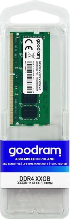 Memorie RAM notebook Goodram, SODIMM, DDR4, 8GB, CL19, 2666MHz