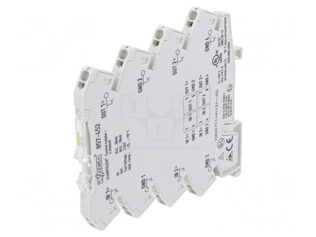 Adaptor Separator de Semnale pentru Șină DIN 0-20mA 4-20mA