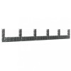 VidaXL Coș gabion &icirc;n formă de U cu 6 st&acirc;lpi, 620x20x100 cm, fier 151279
