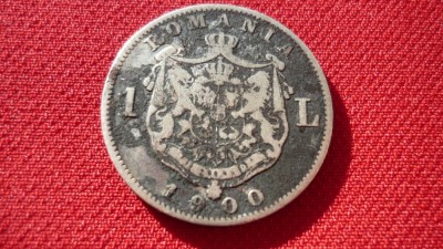 1 LEU 1900 ARGINT ***** foto