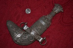 ROYAL Omani Al Saidi KHANJAR - Cutit - Argint - Oman - 1850 - RAR !