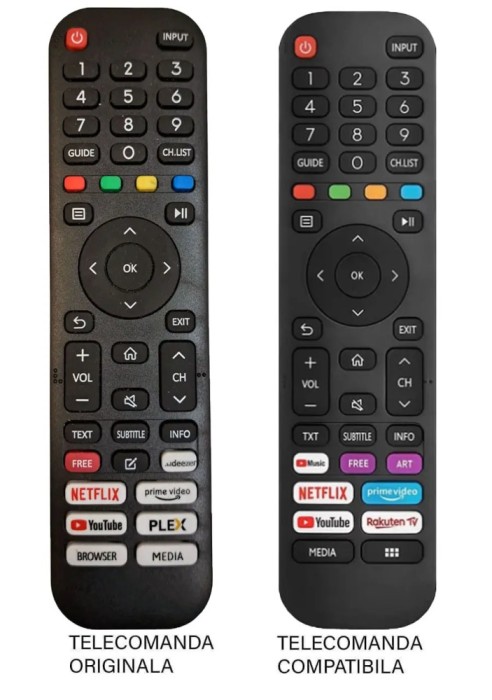 Telecomanda compatibila pentru TV MEDIA /Vortex /NEI (428-1)