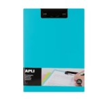 Clipboard Apli A4 PP cu clapa albastru deschis, clip metalic