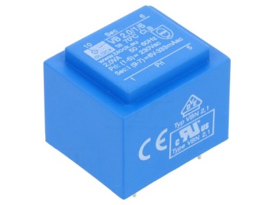 Transformator &amp;icirc;ncapsulat 2VA 230VAC 6V foto