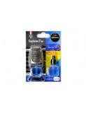 Odorizant Auto Aroma Car Supreme Slim New Car + Rezerva, Parfum Intens, Montare Grile Ventilatie, Durata 60 Zile