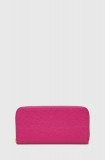 Answear Lab portofel de piele femei, culoarea roz
