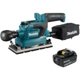 Makita DBO380Z + BL1850B - Slefuitor cu vibratii 93x185 mm + Acumulator Li-Ion 18 V 5 Ah