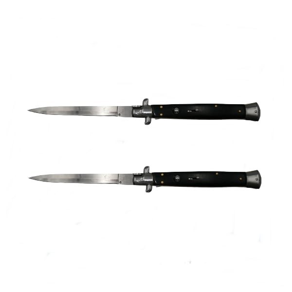 Set 2 Bricege automate, Italian Blade, Stiletto, otel inoxidabil, 33 cm, husa inclusa
