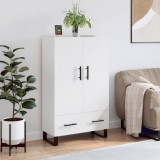 vidaXL Dulap &icirc;nalt, alb, 69,5x31x115 cm, lemn prelucrat