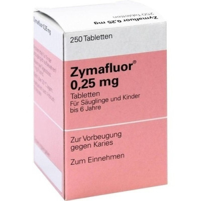Zymafluor Meda 0.25 mg 250 Tablete, intareste smaltul, previne aparitia cariilor foto