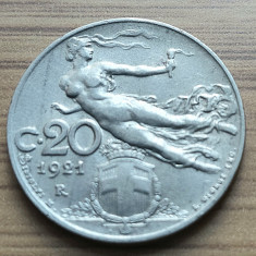Moneda Italia 20 Centesimi 1921