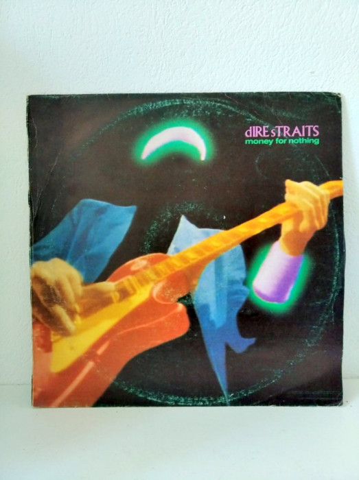 Dire Straits &ndash; Money For Nothing, disc vinil vinyl Balkaton Bulgaria 1988 (VG++)