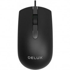 Mouse Delux M322 Black, USB, 1500dpi foto