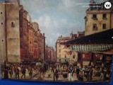 REPRODUCERE LUCRARE DE ARTA , dimensiuni aproximative 20 cm x 14 cm, pe hartie caronata