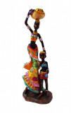 Statueta, Africana, Multicolor, 22 cm, QR7557