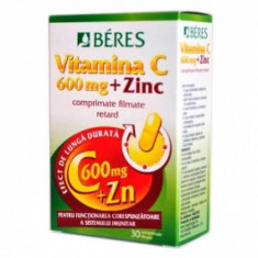 Vitamina C 600mg + Zinc Beres 30cpr