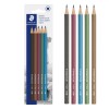 Set 5 Creioane HB2, Staedtler, Multicolor, Fără Radieră