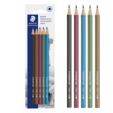 Set 5 Creioane HB2, Staedtler, Multicolor, Fără Radieră