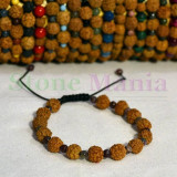 Bratara rudraksha 8mm si turmalina multicolor 4mm, Stonemania Bijou