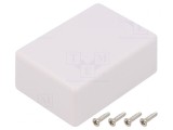 Carcasă universală ABS albă IP40 50x70x27,5mm