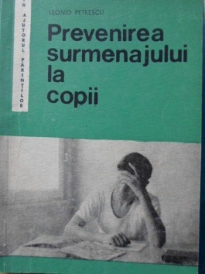 PREVENIREA SURMENAJULUI LA COPII-LEONID PETRESCU-230152 foto