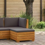 vidaXL Taburet pentru grădină Lemn Solid de Acacia Maro 42022437