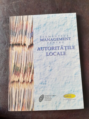 Elemente de management pentru autoritatile locale foto