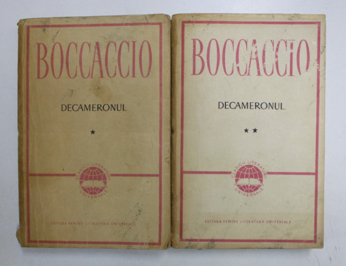 DECAMERONUL , VOL. I - II de GIOVANNI BOCCACCIO