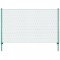 Gard din plasa de sarma cu stalpi, verde, 25 x 2 m, otel