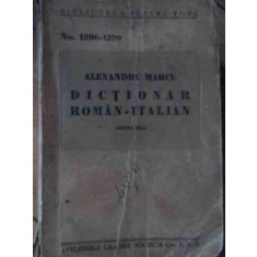 Dictionar Roman-italian Editia A Iii-a - Al. Marcu ,523622