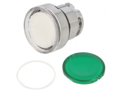 Comutator Apăsare 22mm Verde IP66 foto