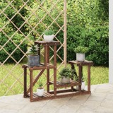 VidaXL Suport pentru flori, 90x25x73,5 cm, lemn masiv de brad