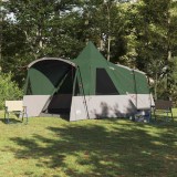 vidaXL Cort Teepee Verde 720 x 465 x 295 cm Poliester 185T cu strat PU 42003996