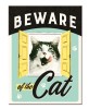 Magnet - Beware of the Cat, Nostalgic Art Merchandising