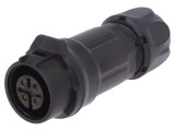 Conector Circular Mufă Mamă 4 PIN Aurit 10A