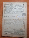 sanatatea si viata fericita 1-15 aprilie 1920-revista de medicina populara