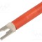 Conector tip furcă mufă 20A roşie SCH&Uuml;TZINGER 37mm &Oslash;4,2mm