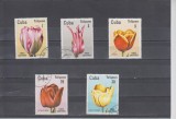 M2 TS3 5 - Timbre foarte vechi - Cuba - lalele, Flora, Stampilat