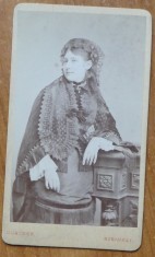 Foto Franz Duschek pe carton, secol 19, Alexandra Minovici
