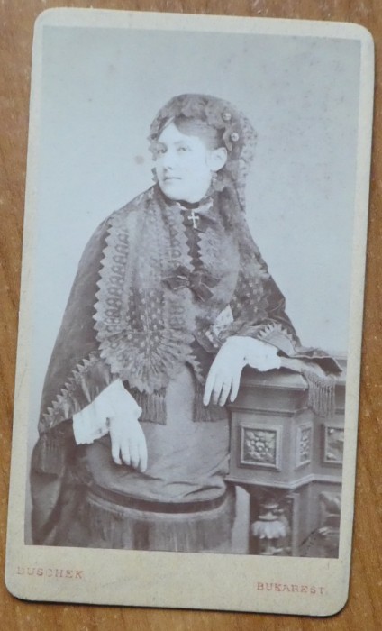 Foto Franz Duschek pe carton, secol 19, Alexandra Minovici